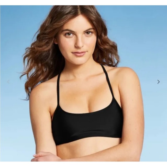 Xhilaration Other - JUNIORS xhilaration black racer back bralette bikini top new black sexy